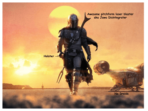 Read more about the article Disney’s The Mandalorian: Episodes 1 and 2 Reviewed by a Star Wars Wife