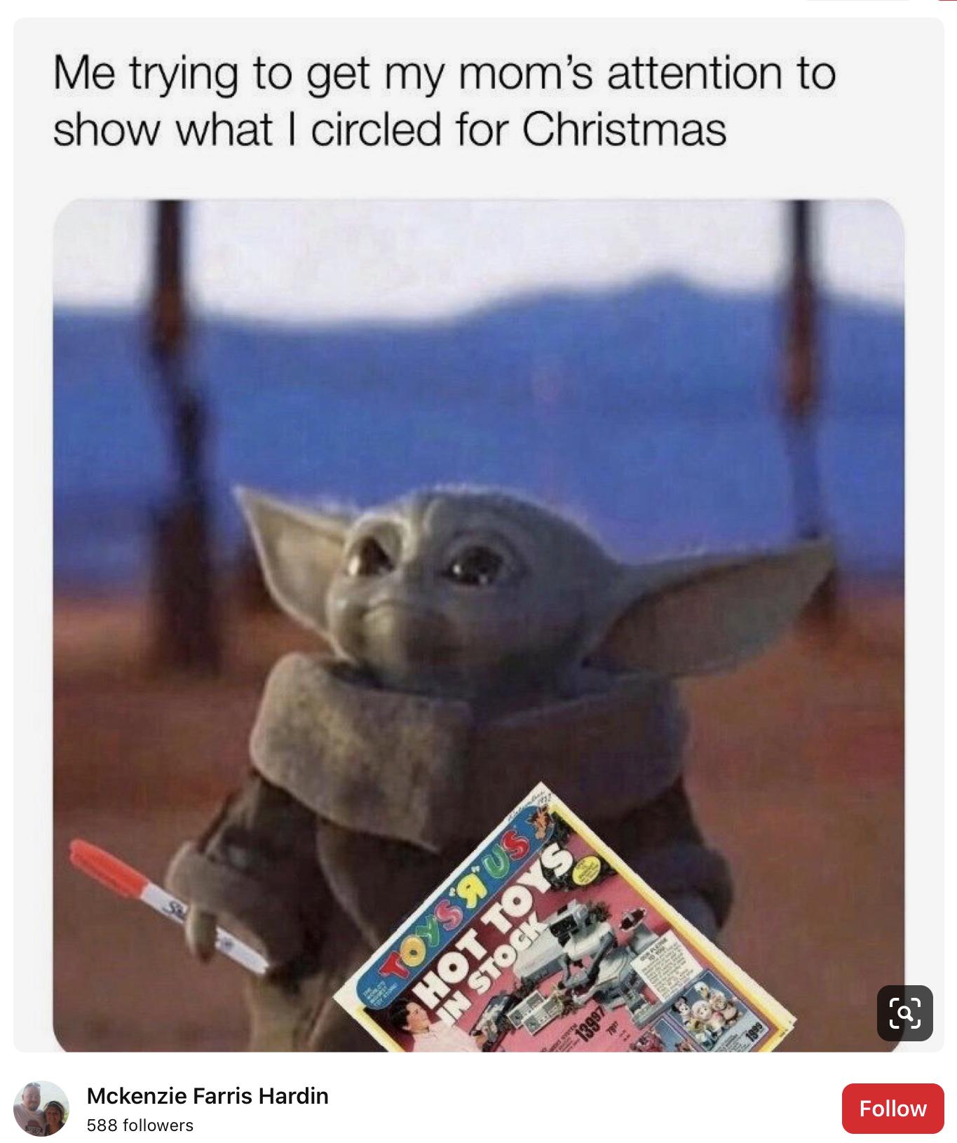 19 Adorable Baby Yoda Memes for Christmas 2020 650