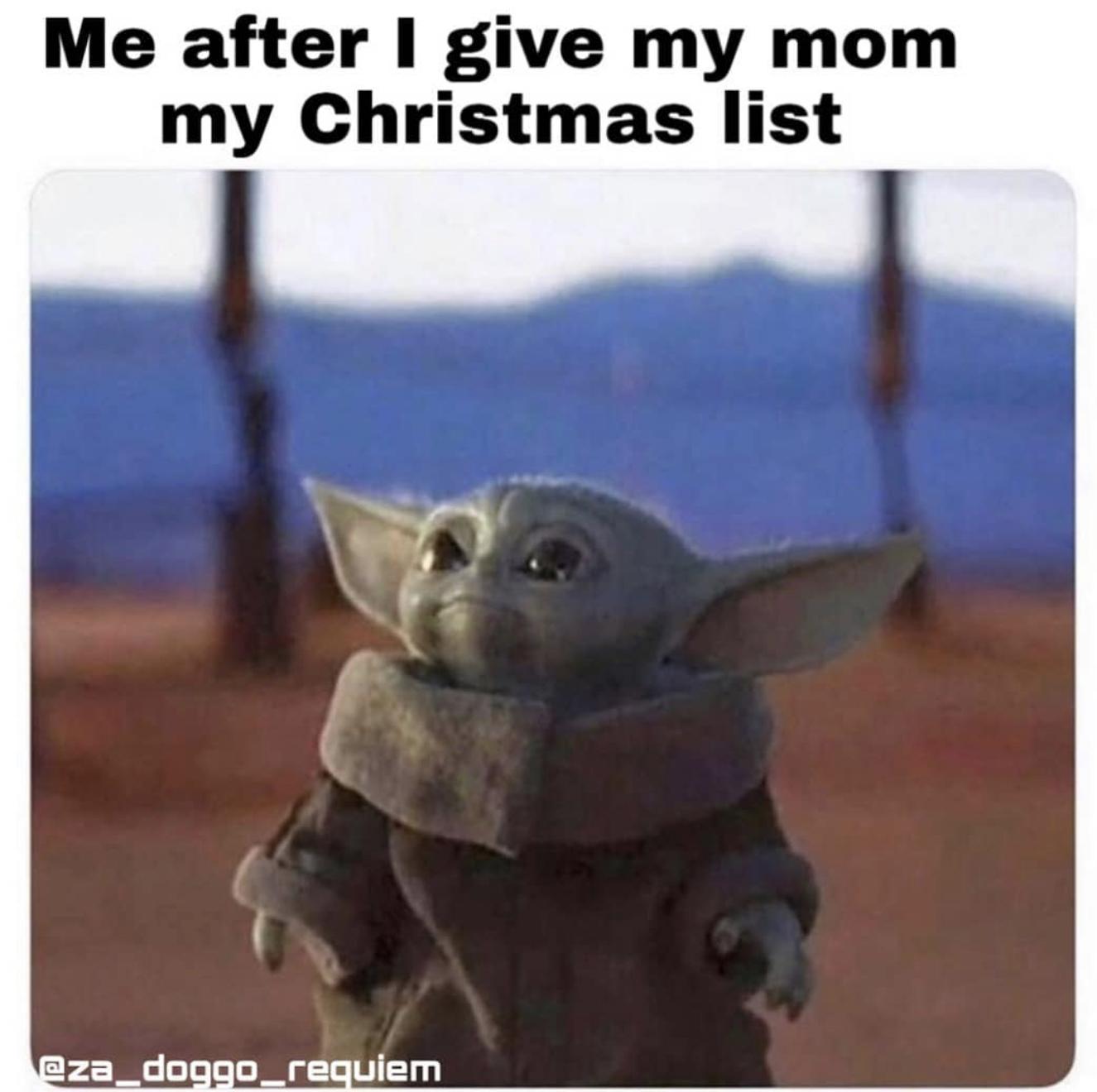19 Adorable Baby Yoda Memes for Christmas 2020 651