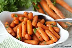 glazed baby carrots
