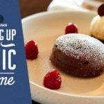 Warm Chocolate Cake with Molten Raspberry Caramel Filling