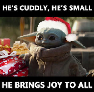 19 Adorable Baby Yoda Memes for Christmas 2020 640