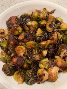 Read more about the article Brussel Sprouts with Balsamic Glaze, Carmelized Onions and Proscuitto Recipe